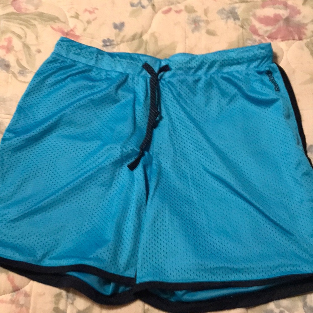 Blue Reebok basketball shorts